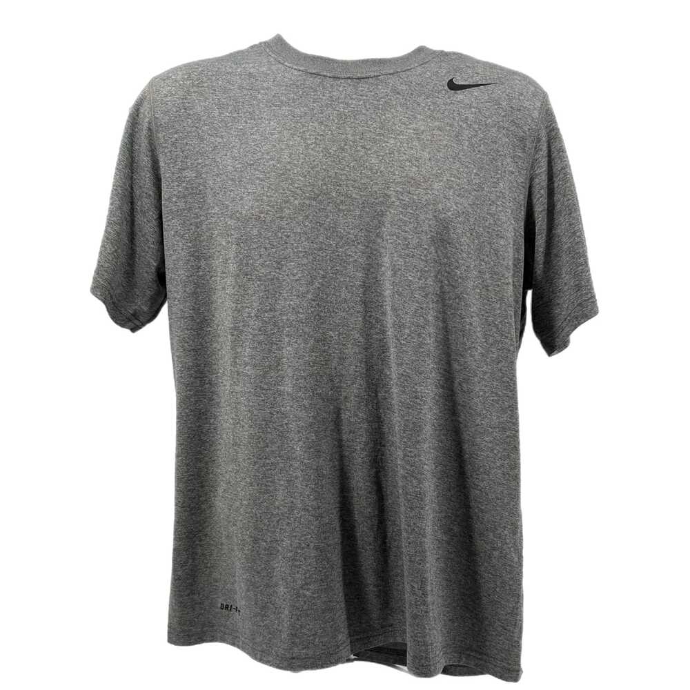 Nike Gray Solid Short Sleeve T-Shirt | Size M
